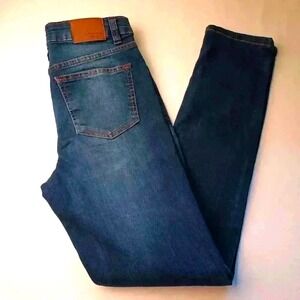 Weatherproof Vintage Women's Mid Rise Straight Leg Jeans Size 14 Blue Classic